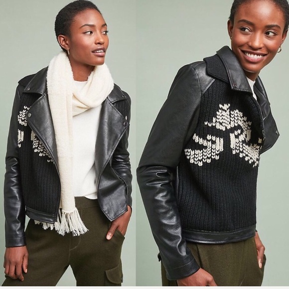 Anthropologie Jackets & Blazers - BNWT Anthropologie ett:twa Sweater moto Jacket